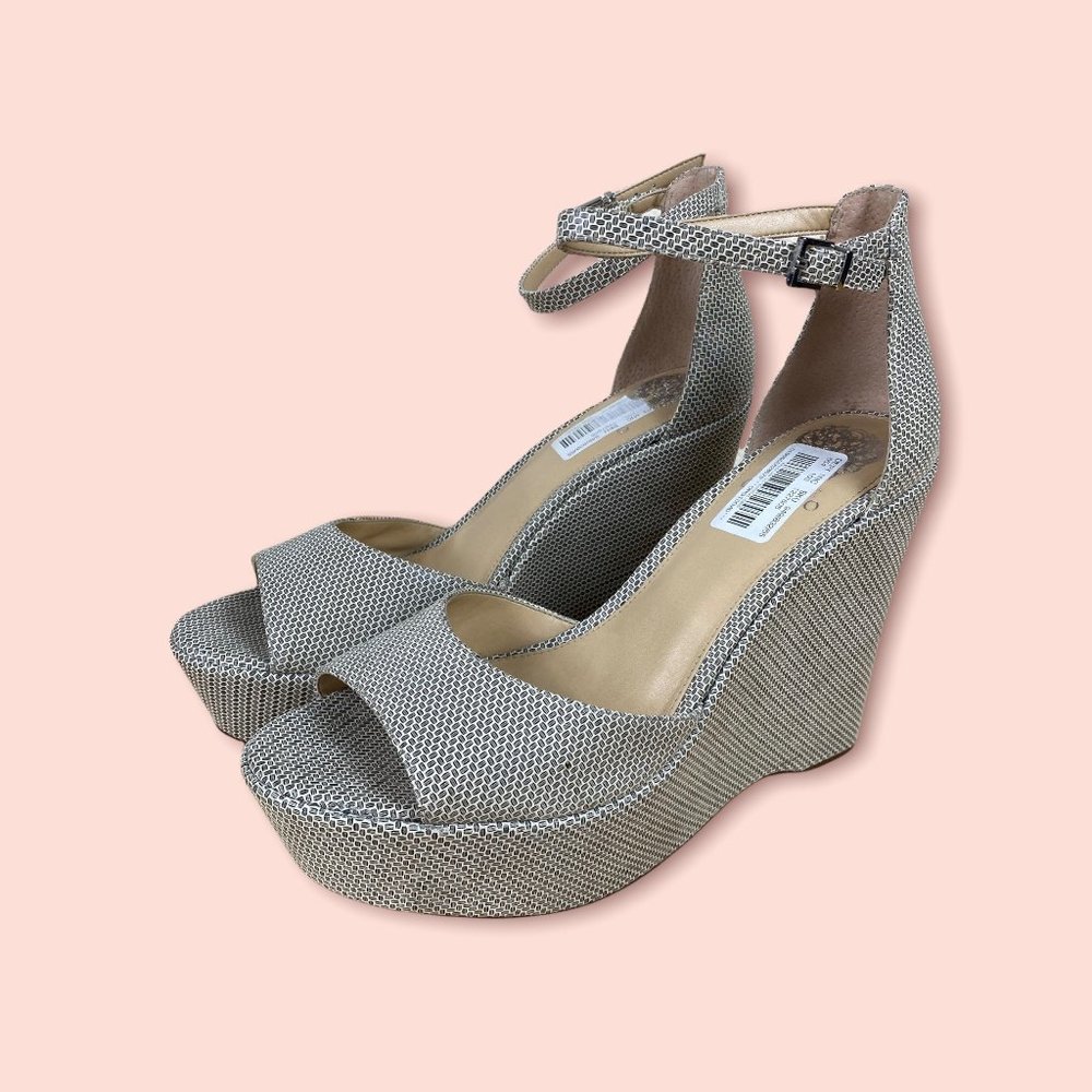 Vince Camuto Leather Wedges Size 10M